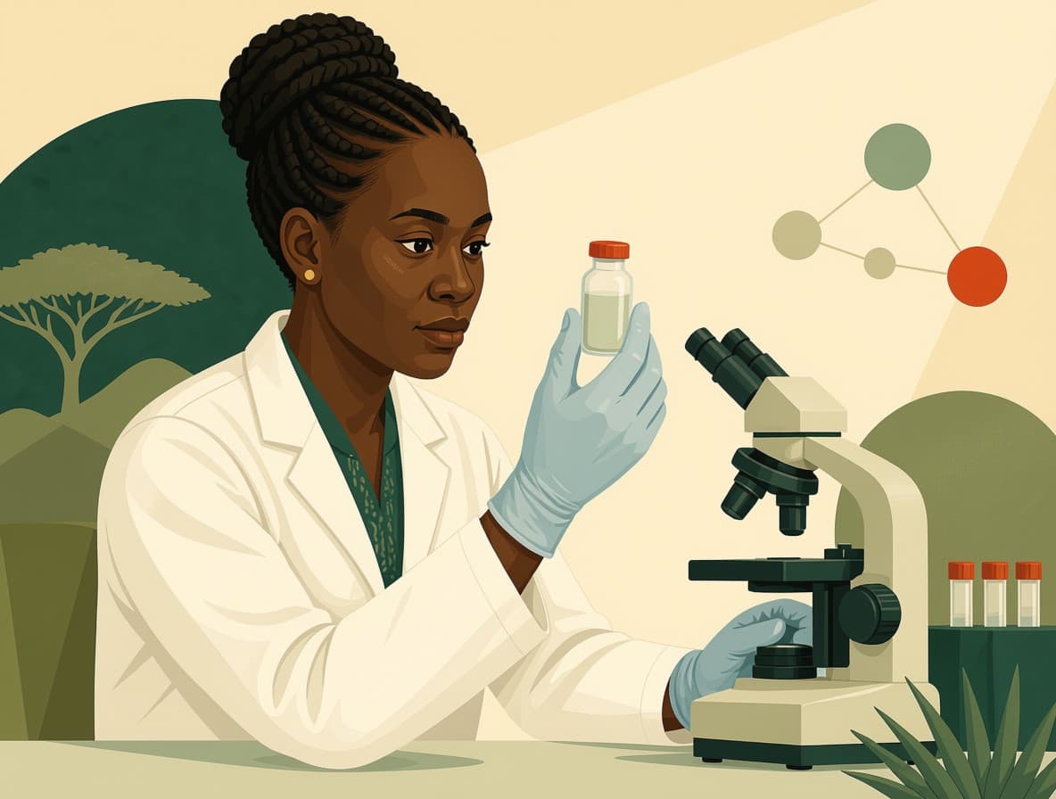 Researcher studying snakebite treatment outcomes